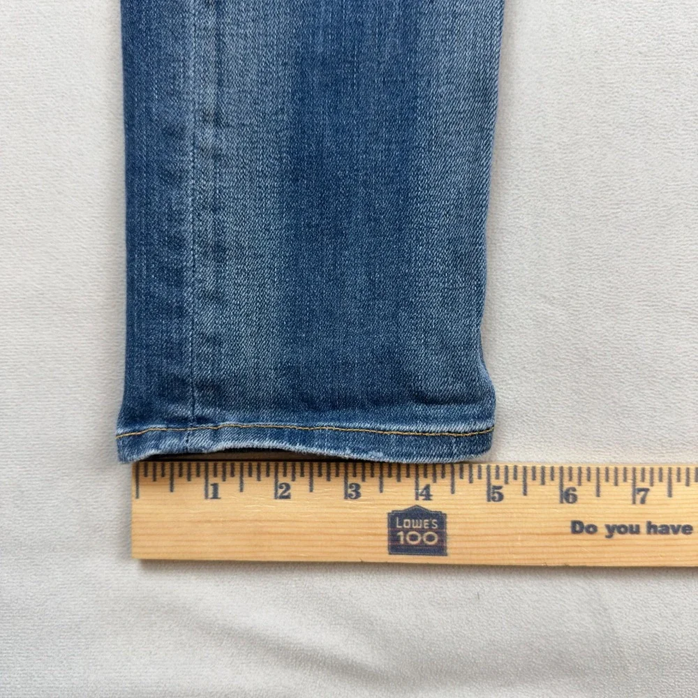 Rag & Bone Low Rise Ankle Skinny Distressed Blue Denim‎ Women's Size 28